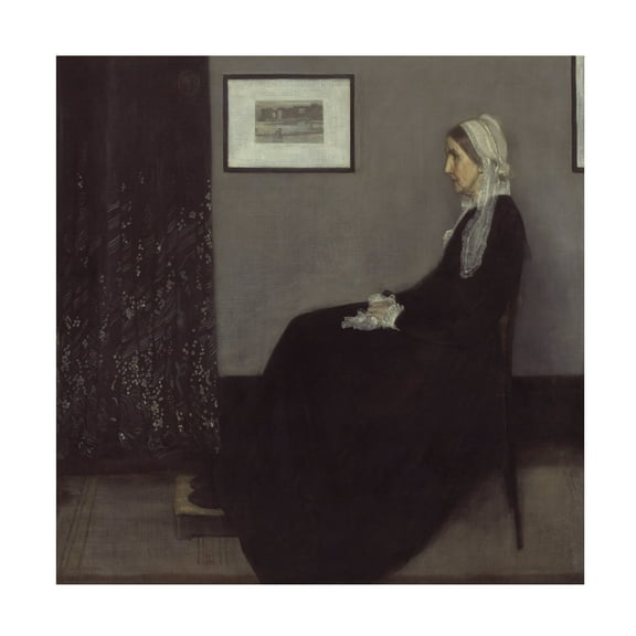Trademark Fine Art Whistler Whistlers Mother Canvas Wall Art - 24x24