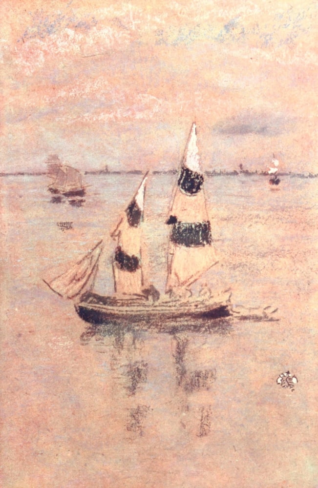 Whistler as I knew him 1904 Black & Gold Venice Canvas Art - James Whistler (18 x 24)