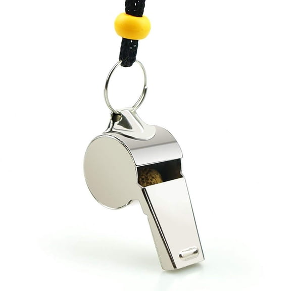 Whistles for Adults, Metal Whistle - Loetky Whistle, Stainless Steel Sports Whistle with Lanyard, Loud Crisp Sound Whistles Great for Coaches, Referees, and Officials