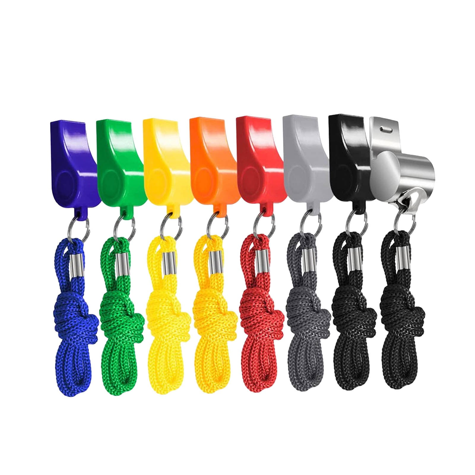 Whistles Multicolor Sports Whistles With Lanyard Loud Crisp Sound