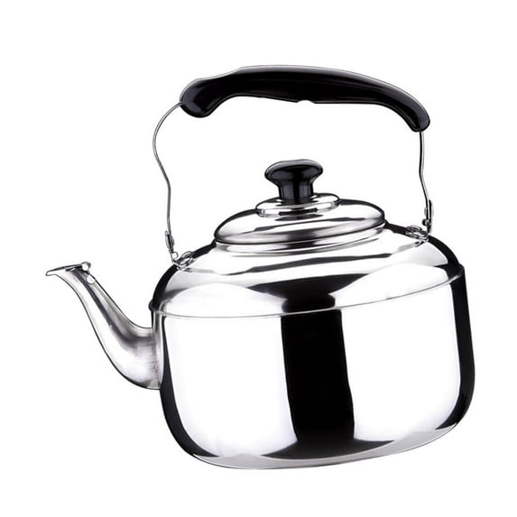 Whistling Kettle, Stainless Steel Base top Teakettle Tea Kettle Teapot, Gas Electric Induction Compatible - Various Sizes Optional - , 4L