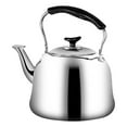 thumbnail image 1 of Whistling Kettle Stainless Steel Boiling Audible Alarm Large Opening Stovetop Teapot with Tea Filter 2L, 1 of 4
