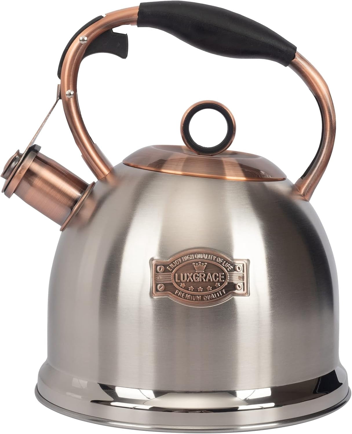 Whistling Stovetop Tea Kettle Food Grade Stainless Steel, Hot Water ...