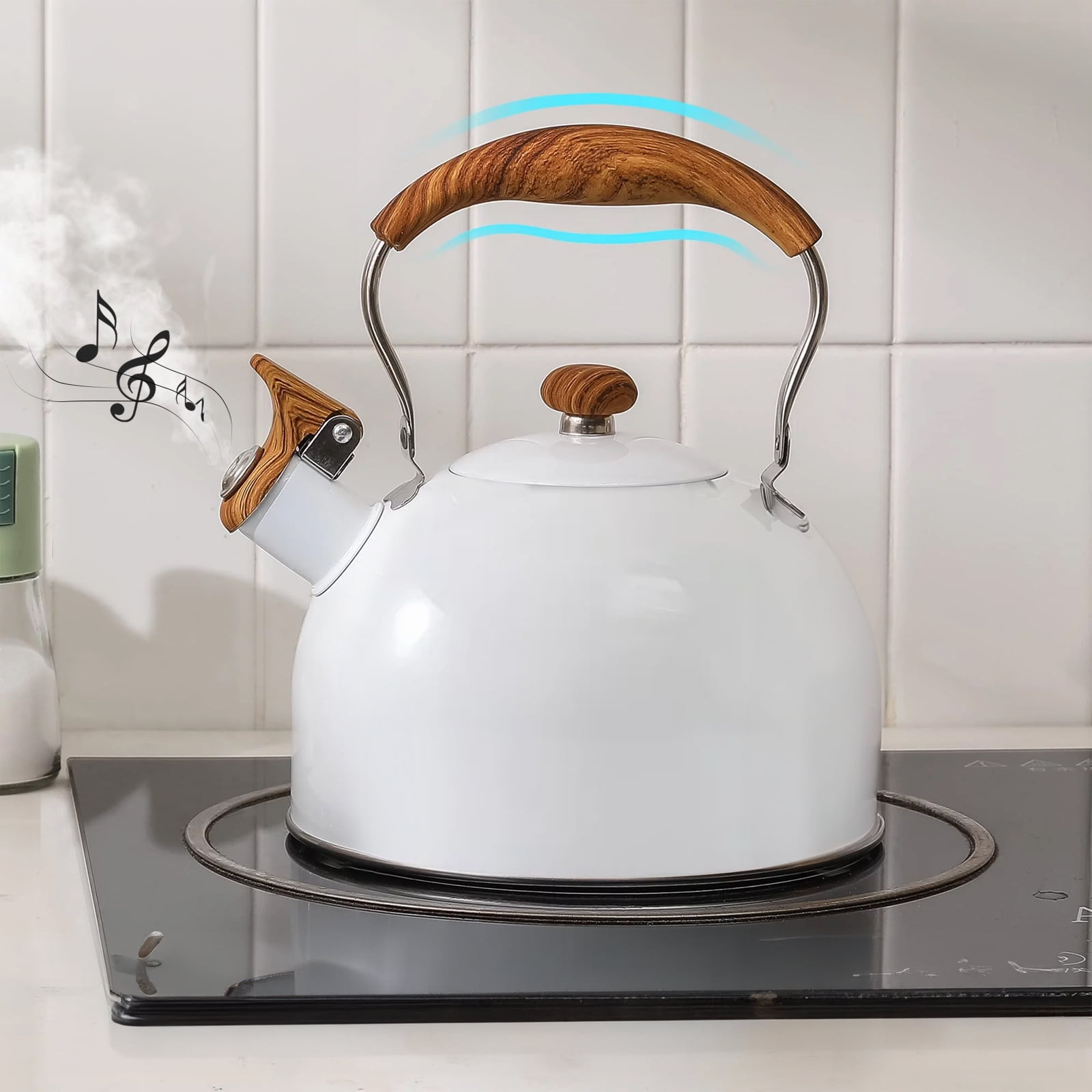 Whistling Tea Kettle, 2.5L Stainless Steel Teapot with HeatResistant