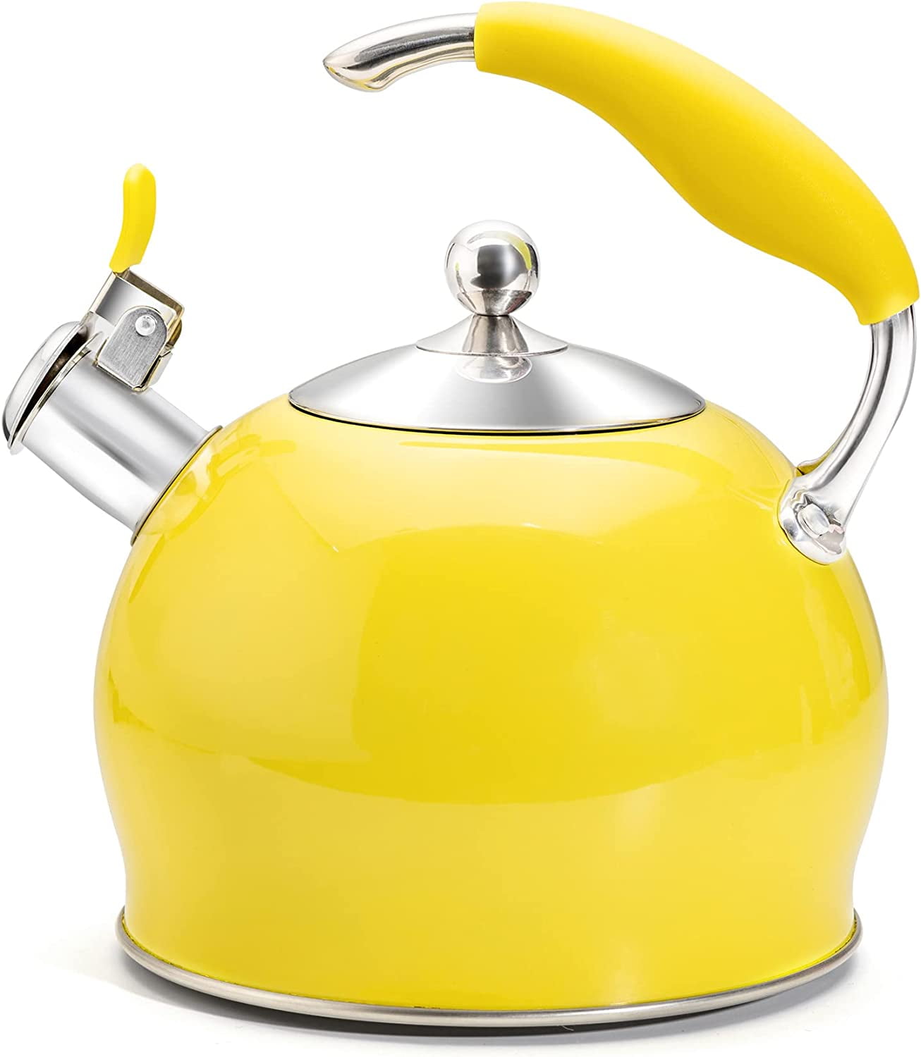 Whistling Tea Kettle for Stovetop, 3 Quart Stainless Steel Teakettle
