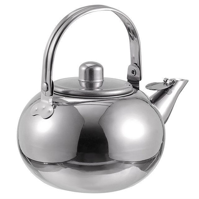 Whistling Tea Kettle With Infuser Stainless Steel Teapot Water Boiling