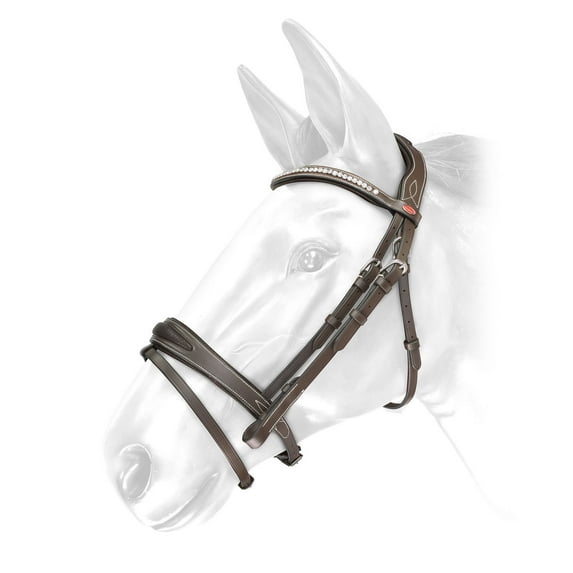 Whitaker Chicago Leather Jewelled Horse Bridle With Reins