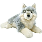 Whitaker The Wolf - 14 Inch Stuffed Animal Plush Dog - by TigerHart Toys