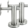 thumbnail image 1 of UNOMOR Staircase Safety Handrail Bracket Silver 2Pcs 3.1X3.1in, 1 of 13