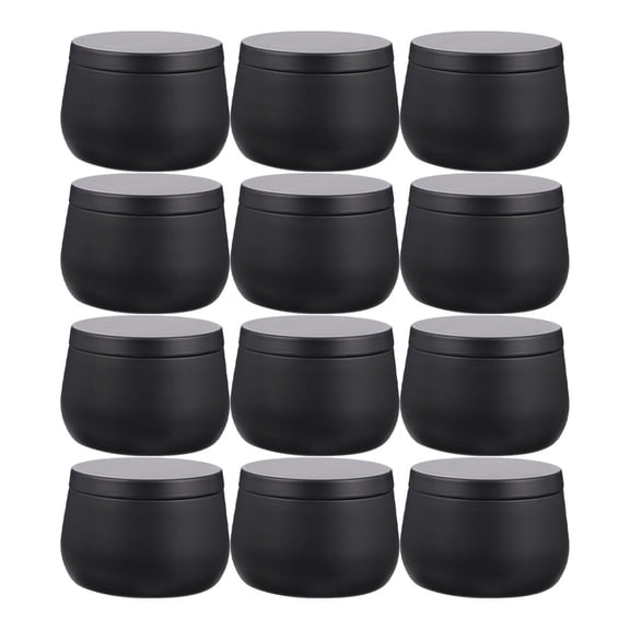 UNOMOR Round Storage Can for Craft Enthusiasts 12Pcs 3.1x2.2in