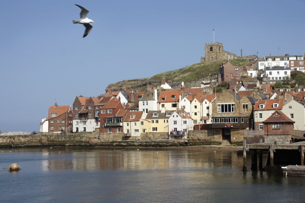 Whitby Harbour Canvas Art - Marc Jackson Design Pics (38 x 24)