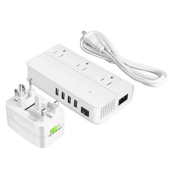 White-094D Step Down 220V to 110V 200W Adapter Converter Voltage Power