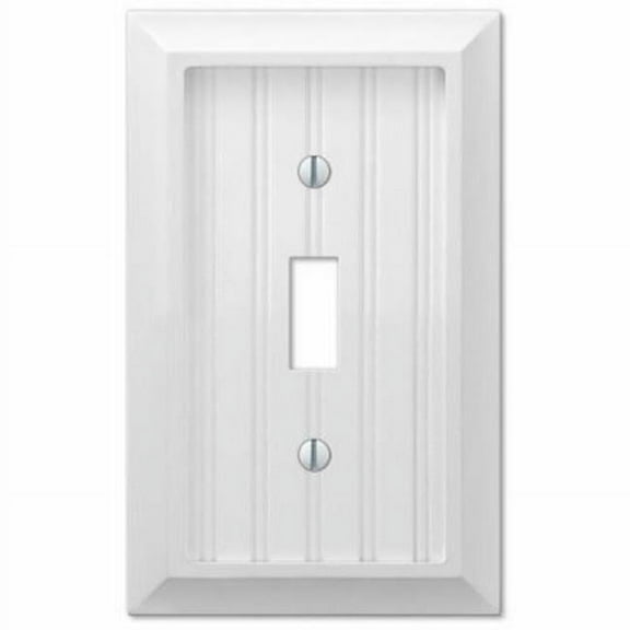 White 1-Toggle Wall Plate