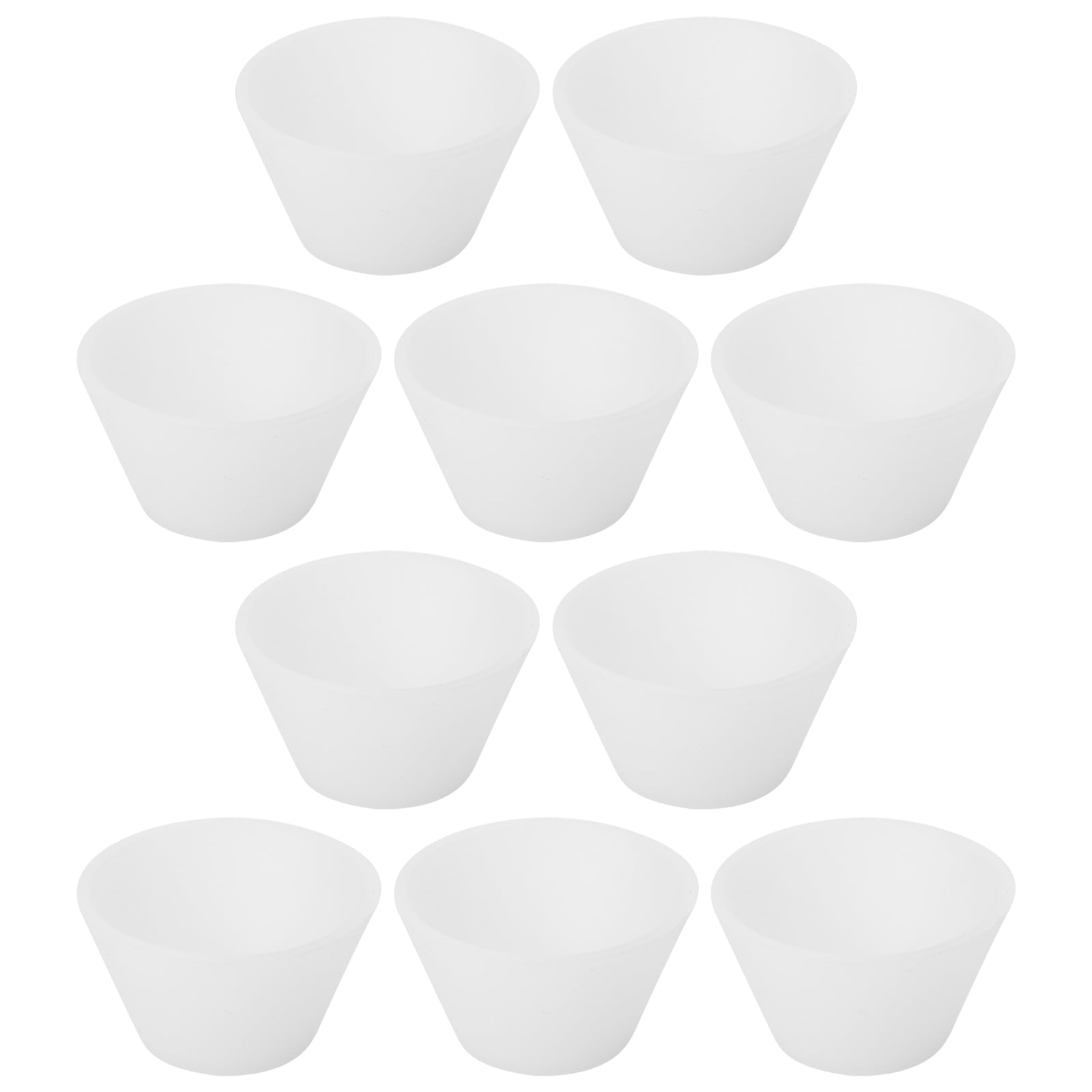 White 10 Pcs Key Chain Making Supplies Glue Cup Adjustment Epoxy Resin