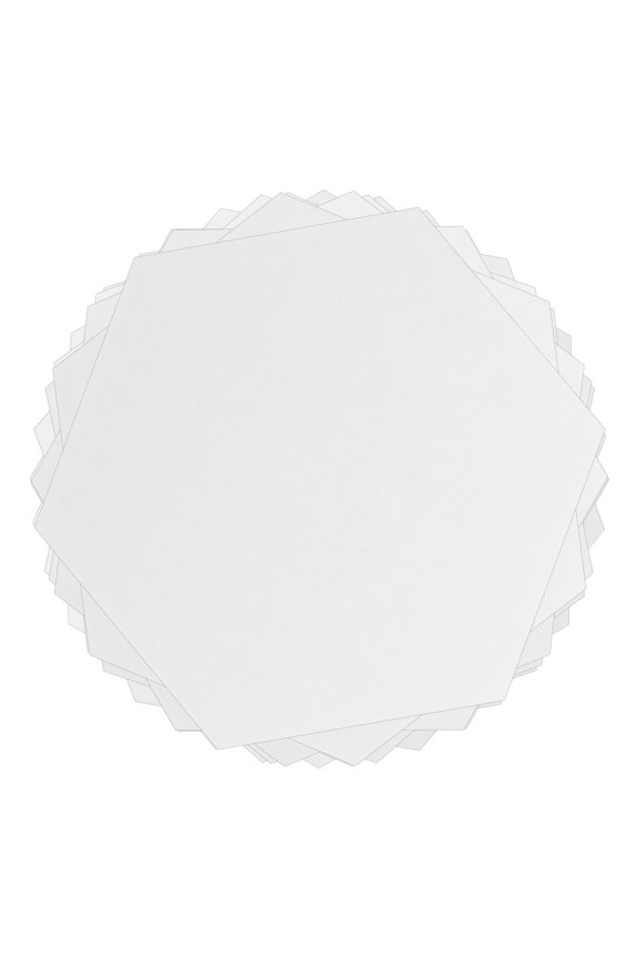 White 100 Pcs Paper Patchwork Tools Sewing Machine Accessories Mold Perforation