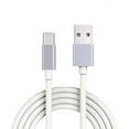 thumbnail image 1 of White 10ft Long Type-C Cable Compatible With Acer Liquid Jade Primo - Alcatel PulseMix, Idol 5S, 7 - ASUS ZenFone 5z, ROG Phone - Blackberry Motion, KEYone, Key2 LE - LG V40 ThinQ R5D, 1 of 3
