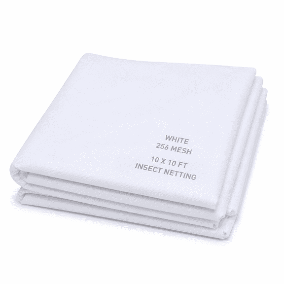 White 10x10 FT Mosquito Net Fabric, Multipurpose Insect and Bird Netting