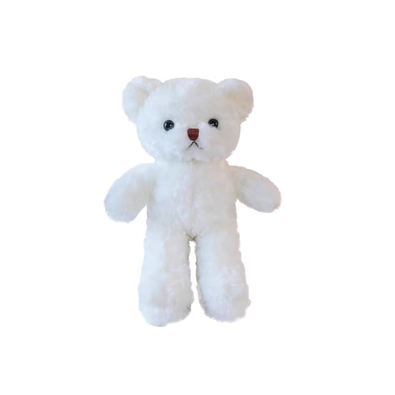 White 11In Seaweed Plush Bear Toy Soft Stuffed Animal Doll For Kids Wedding Favor Arcade Prize White