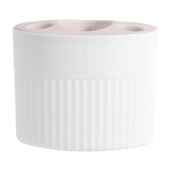 White 12*10 Home Washbasin Rack, Toothbrush Holders Brush Holder with 5 Slots Bathroom Toothbrush Holders Toothbrush Storage Organizers for Bathroom Storage