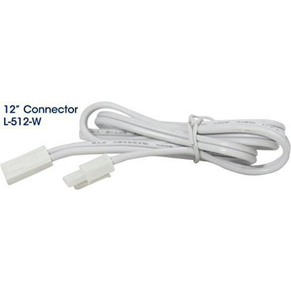 White 12" Connector For L-3 Series Lights