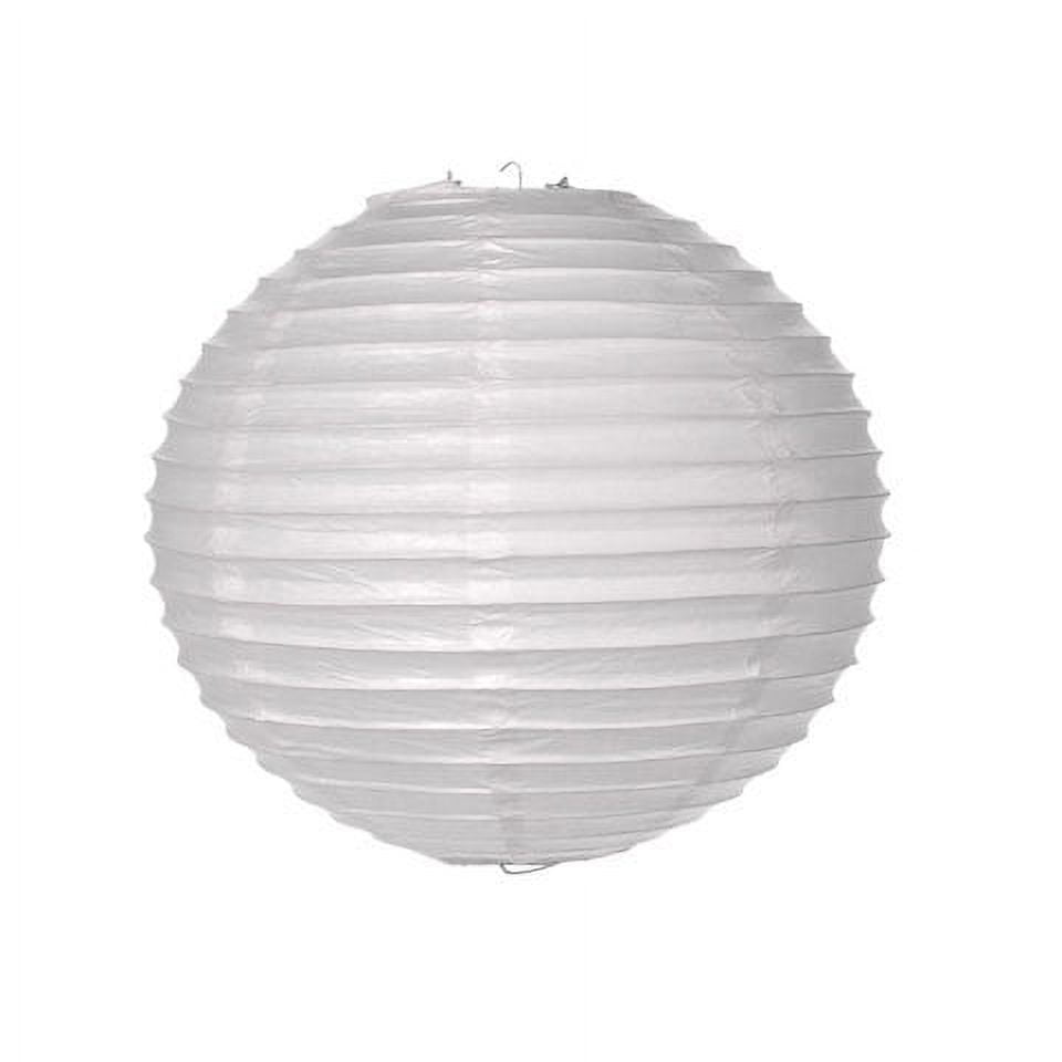 White 12 inch Round Paper Lanterns