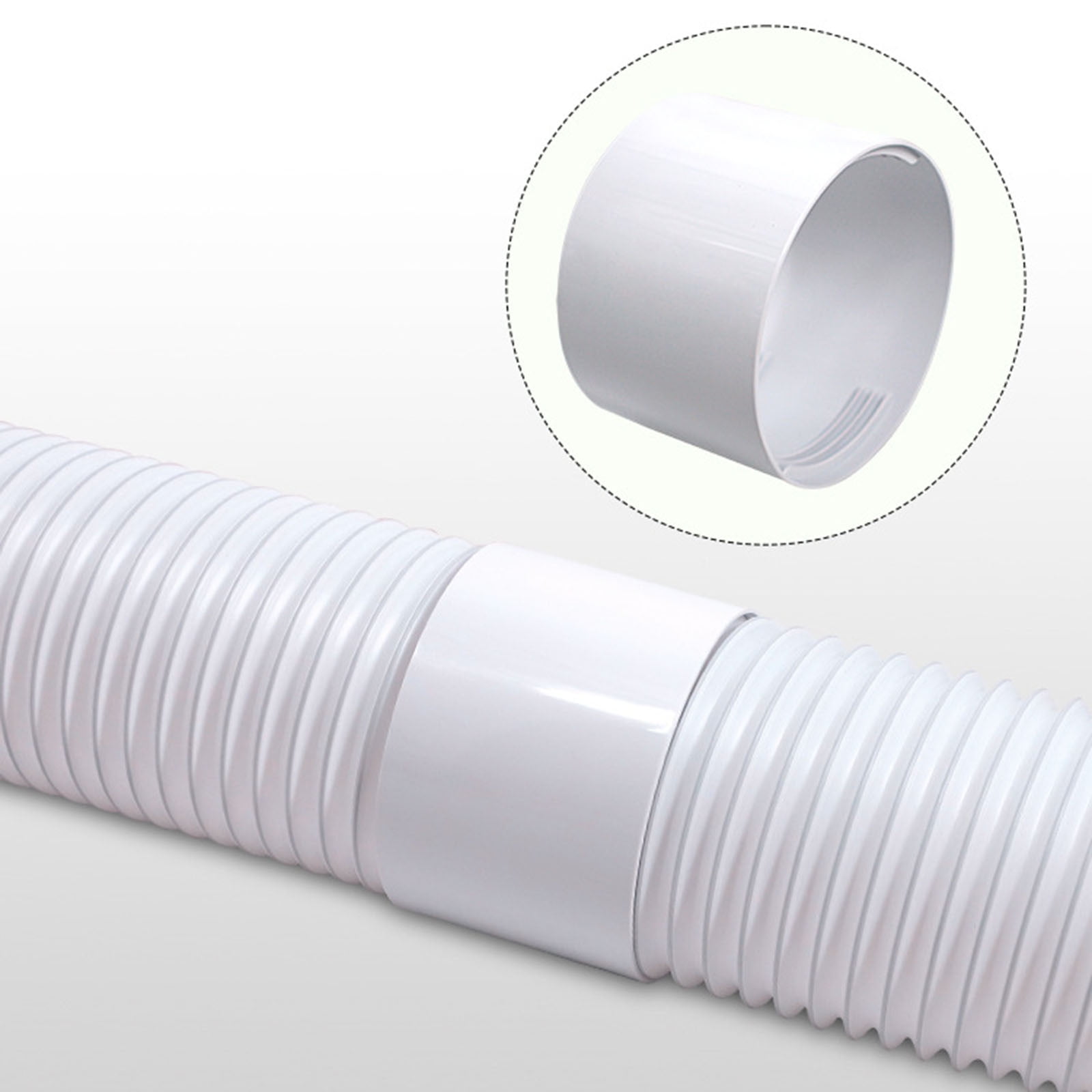 White 130mm Universal Air Conditioner Connector Plumbing Fittings For ...