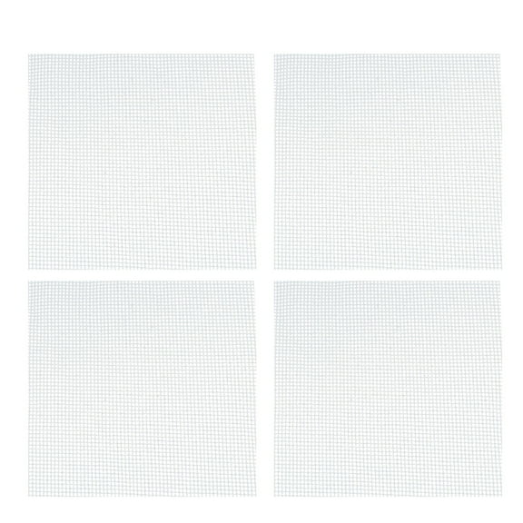 BESTOYARD 15Pcs Plastic Flower Pot Mat White Reusable Mesh Pad for Efficient Drainage and Soil Retention in Gardening