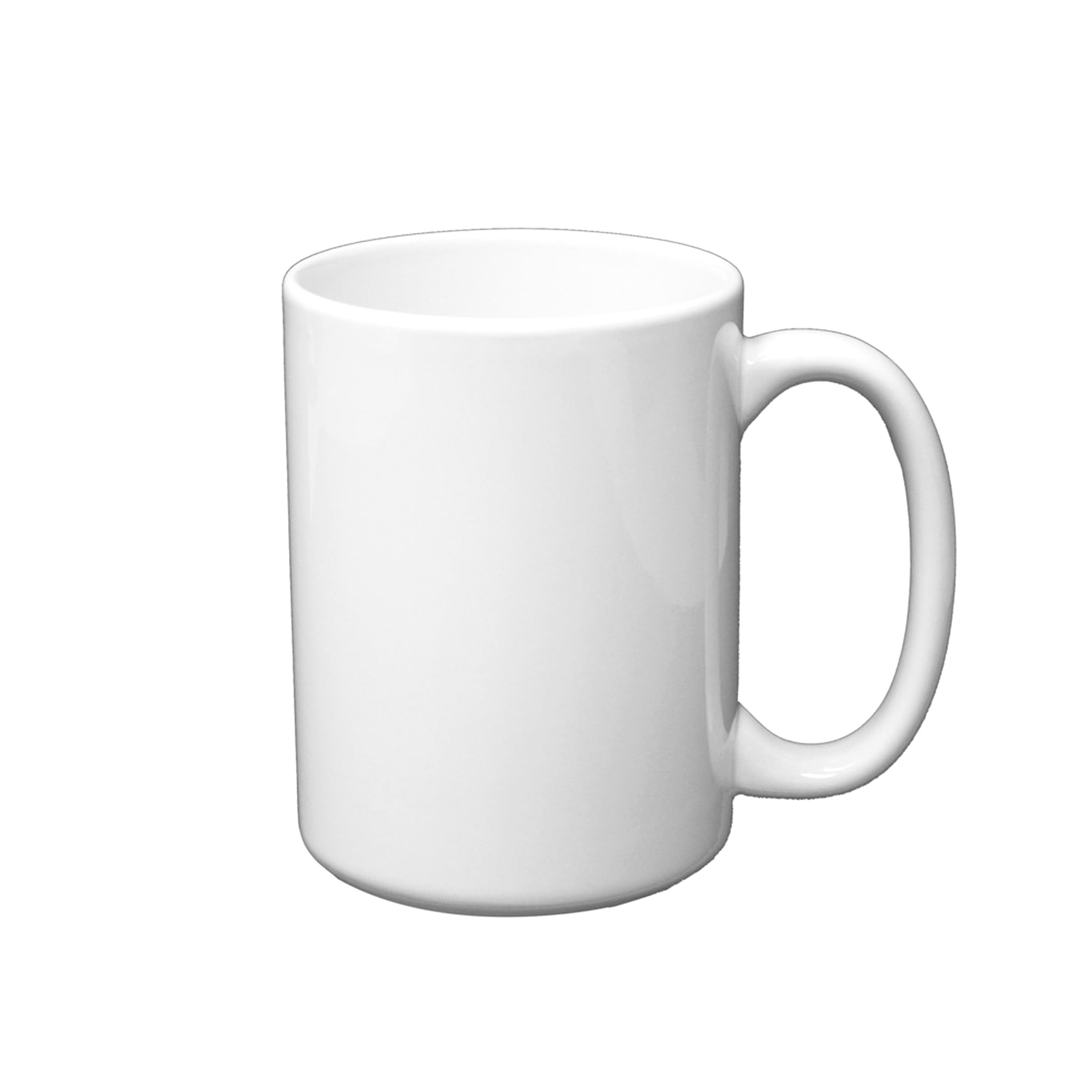 JPPlus 15oz Sublimation Mug Blank White Ceramic with Poly Coating. Dishwasher & Microwave Safe. Custom Print with Mug Press or Oven. Ideal for Personalized Gifts, Keepsakes, or Promotions (36, White)