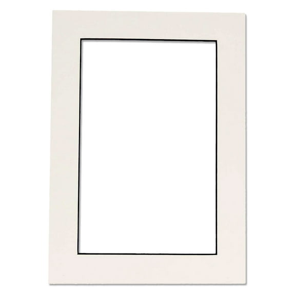 White 16x20 Picture Frame Mat with Black Core for 12x16 Pictures - Fits 16x20 Frame