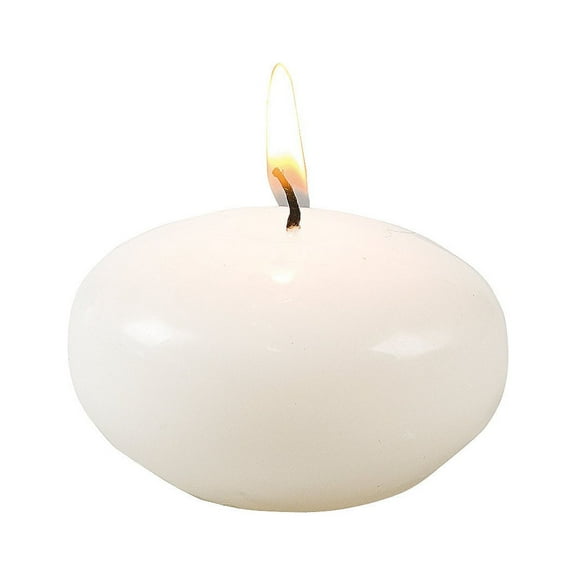 White 2.25" Floating Candles - Home Decor - 12 Pieces