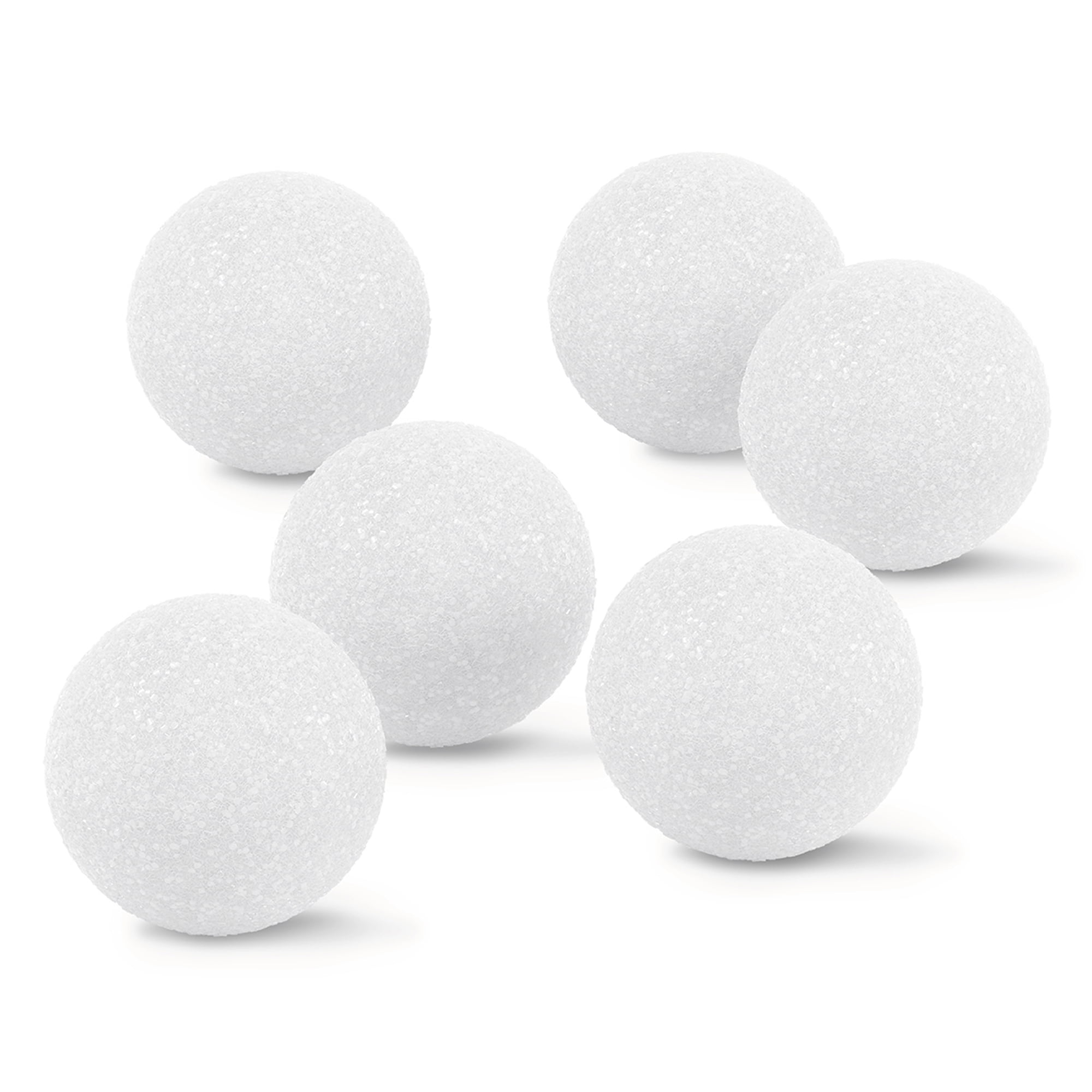 Floracraft White 2.5" 6 ct. (144 Total)  CraftFōM Ball - Decorative Foam for DIY Decoration, Weddings, Birthdays, and Parties - Bulk 24 Pack