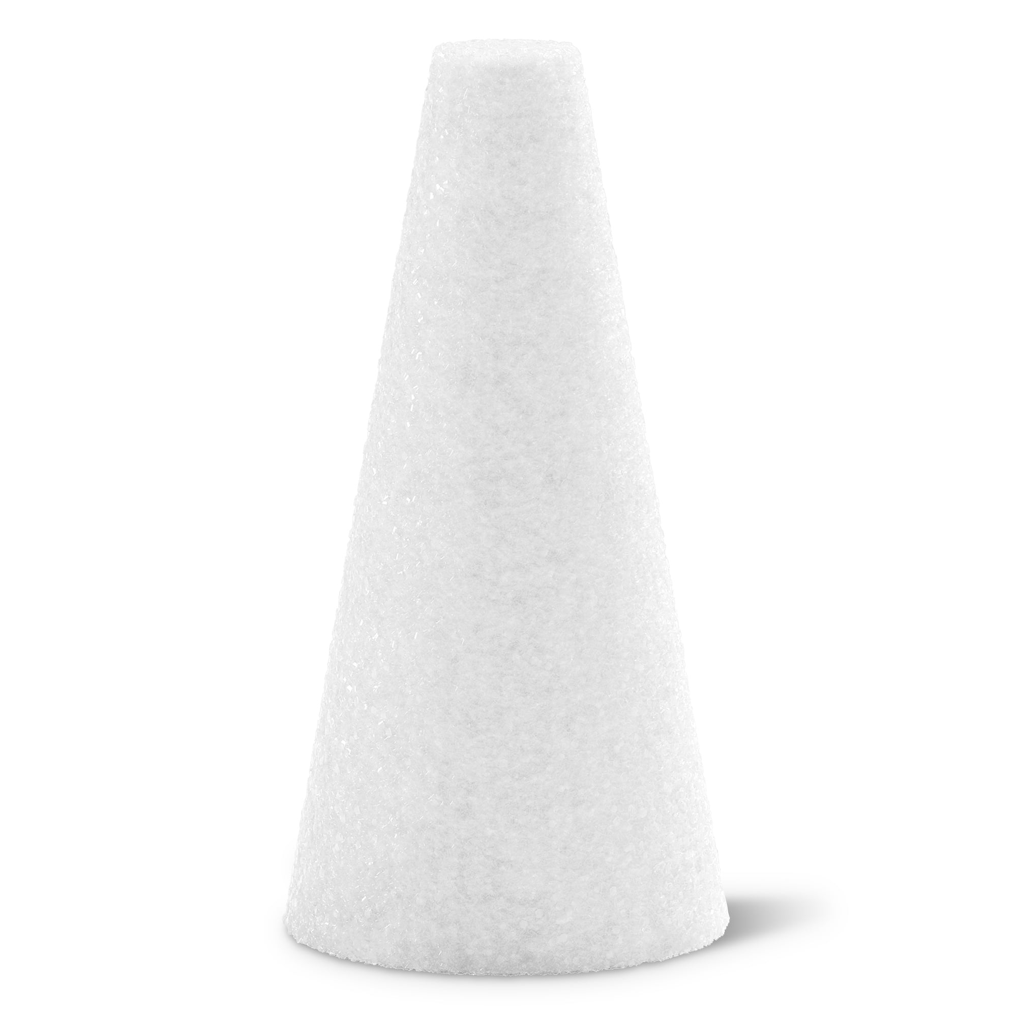 Floracraft White 2.75" x 6"  CraftFōM Cone - Decorative Foam for DIY Decoration, Weddings, Birthdays, and Parties - Bulk 36 Pack