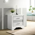 thumbnail image 1 of White 2 Bedroom Nightstand With Hidden Jewel Tray - Contemporary Design Storage, 1 of 6