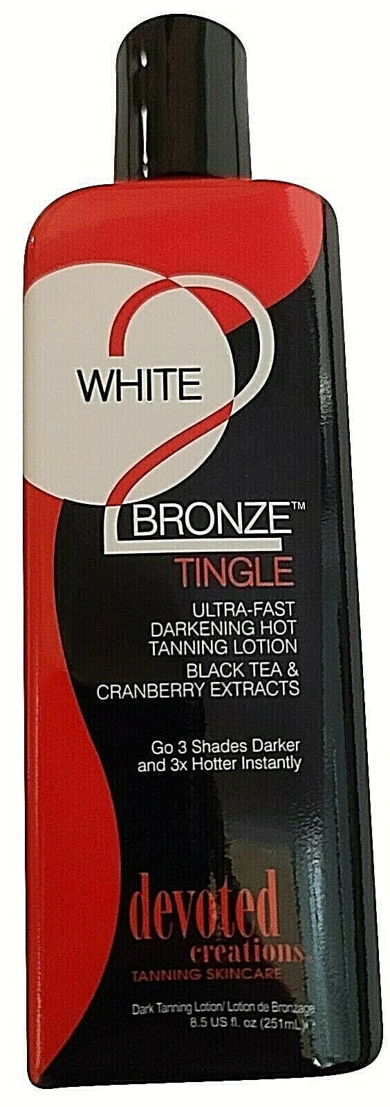 Devoted Creations White 2 Bronze Tingle Darkening Sunless Tanning Lotion, 8.5 Oz