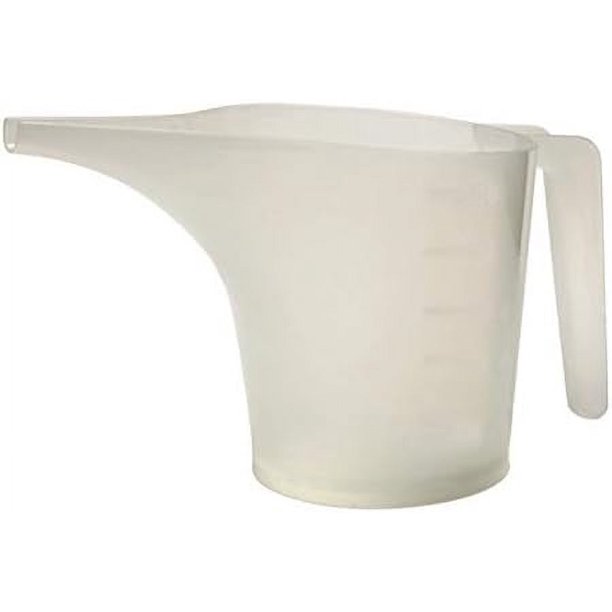 White 2 Cup Measuring Funnel Pitcher