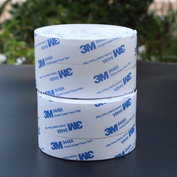 White 2-Inch Heavy Duty Sticky Back Tape - 10FT Long Roll Strong Hook and Loop for Home & Holiday Decor