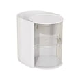 thumbnail image 1 of White 2 Layer Desktop Storage Box by Dusknt Storage Box Containing a Stand a Rotatable Makeup Brush and a Jewelry Box for Storing Clips Earrings Necklaces Bracelets Rings Daily Accessories, 1 of 7