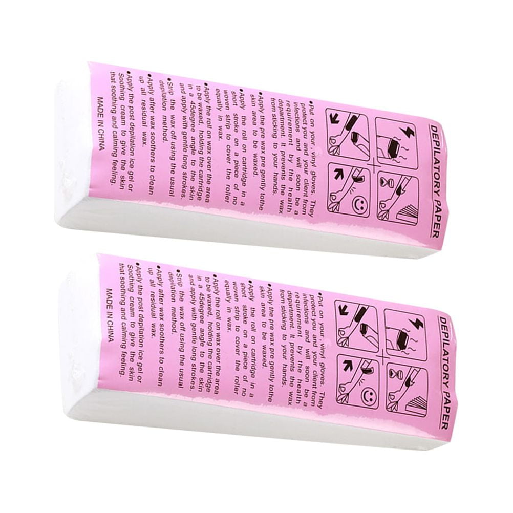 White 2 Packs Epilator Bikinis Wax Paper Hair Removal Strips