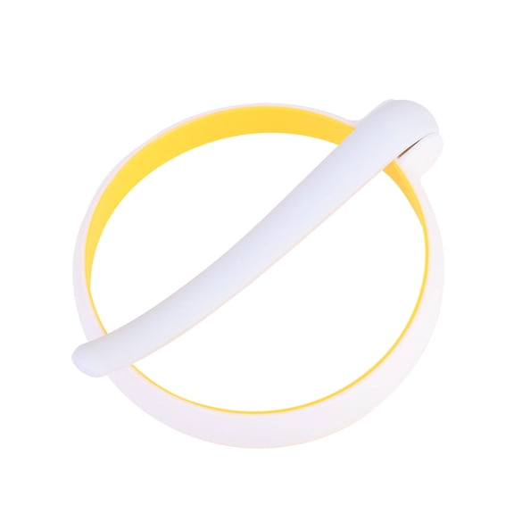 NIAIZEK 2-Pack Yellow Silicone , Non-Stick Breakfast Mold, 3.9x3.9x5.1 Inches for Perfect Round Eggs