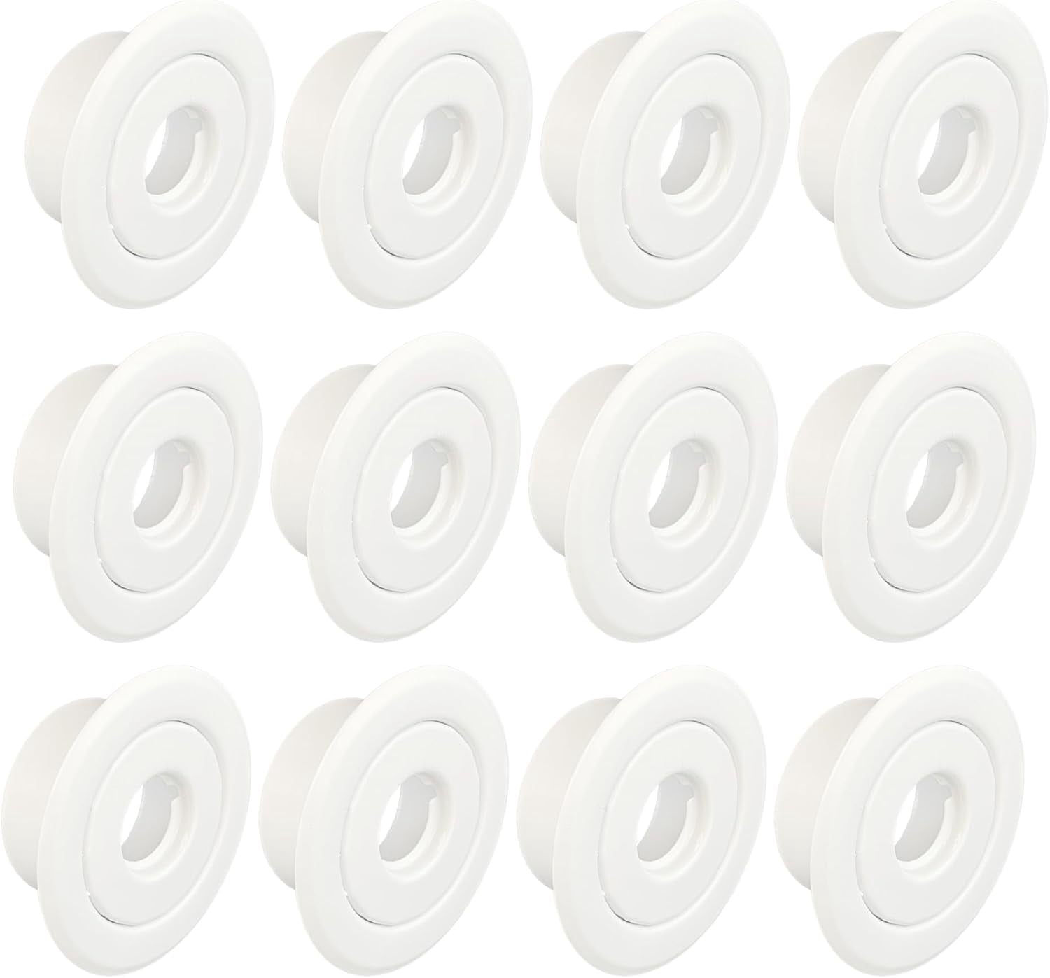 Fire Sprinkler Escutcheon Cups - Standard 401 Style, 3/4 IPS, White, Steel, 4-Pack For Sprinkler Trim