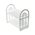 thumbnail image 1 of 2-Tier Desktop Storage Rack Organizer for Kitchen Bathroom and Office Use Spice Rack Cosmetic Display and Stationery Storage Colorful Organization Solution, 1 of 6