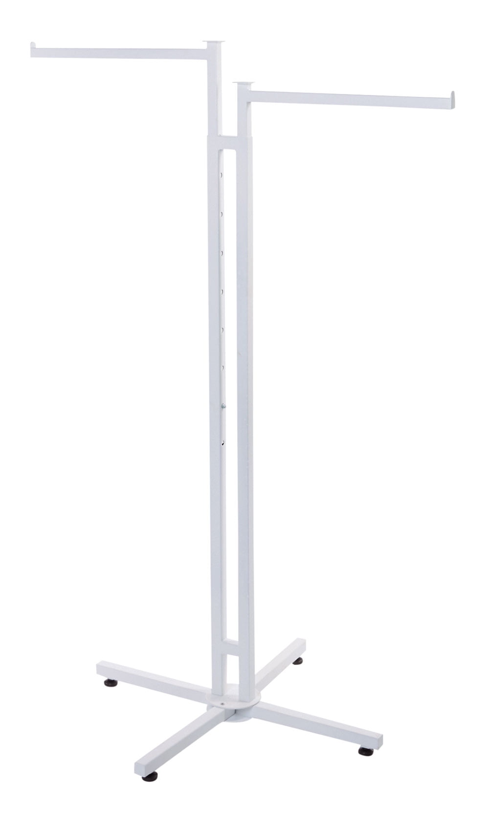 Free Shipping! White 2-Way Clothing Rack with Straight Arms - Walmart ...