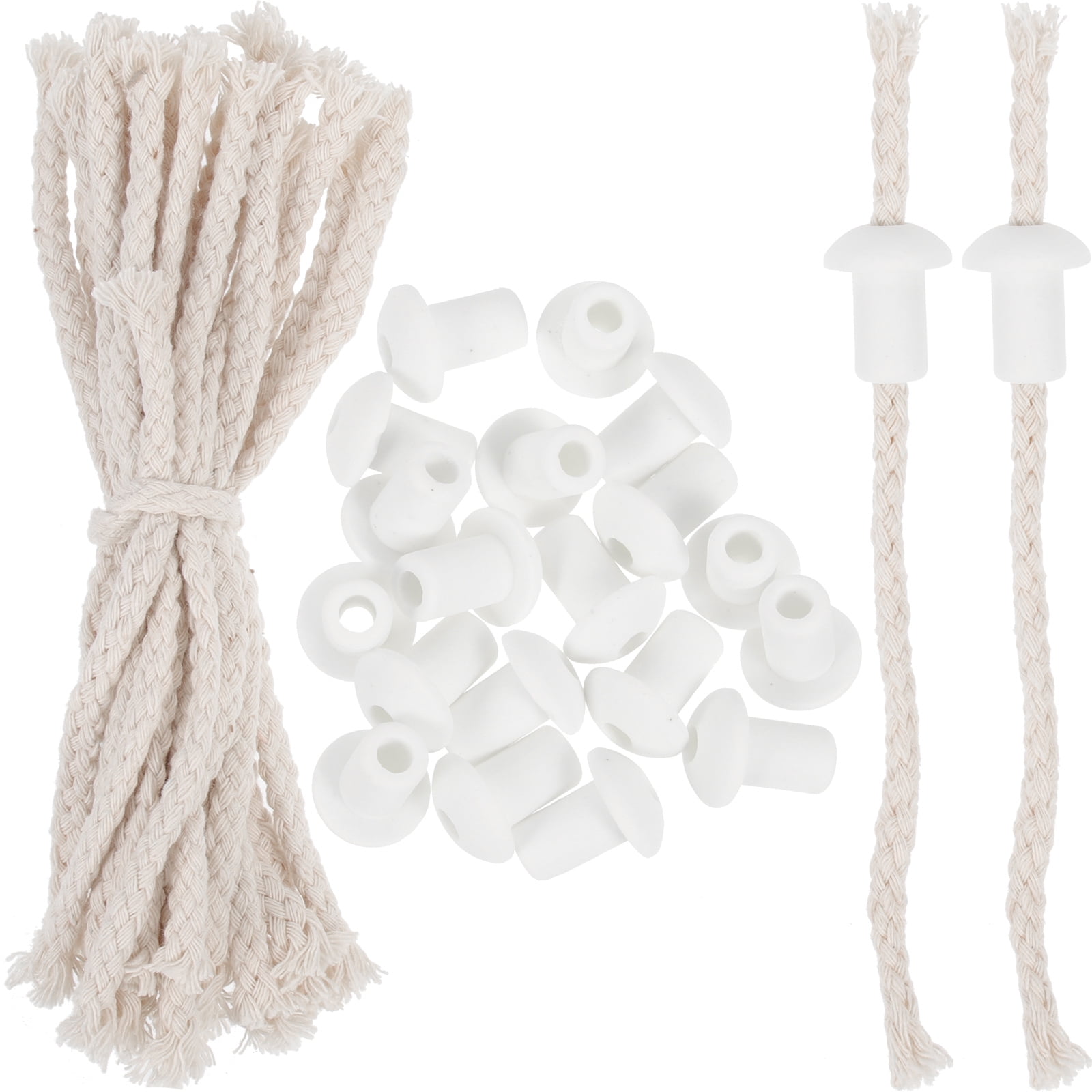 White 20 Sets Wick Fiberglass Torch Wicks Accessories Sample