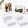 White 200 Sets Photo Frame Note Cards with Envelopes, 4x6 Paper Picture ...