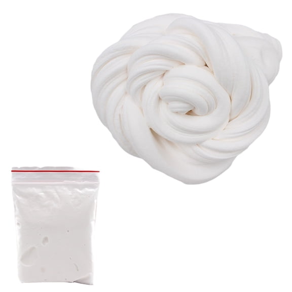 White 20G Solid Color Butter Clay White Stretchy Diy Sensory Putty Fluffy Texture Non Settling For Relaxing Sculpting