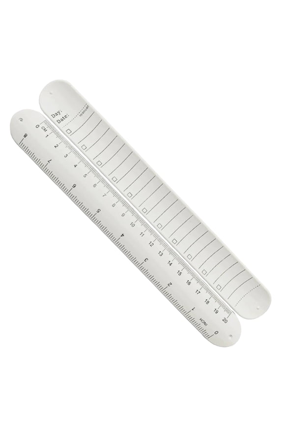 White 23.8x3cm Erasable Wrist Memo Band, Silicone Notepad for Quick Daily Note Keeping, Lightweight and Easy to Clean, 1pc