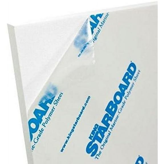 White 24" x 48" x 1/2" HDPE Construction Sheet$$Tools & Hardware Other