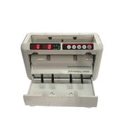 White 25W Battery-Operated Money Counter, 800 Bills/Min for Banks & Finance