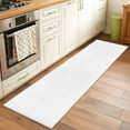 thumbnail image 1 of White 2x6 Kitchen Runner Rug, Farmhouse Solid White Color Modern Art Non-Skid Rubber Backing Large Rectangle Rugs - Living Room Bedroom Home Office, Indoor Floor Mat Carpets Washable Rug, 1 of 9