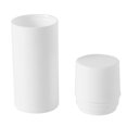 thumbnail image 1 of UKCOCO 3Pcs White Reusable Plastic Press Dispenser Bottles for Liquid Subpackaging and Travel Storage, 1 of 5
